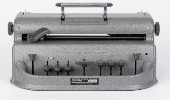 Механическая печатная машинка для печати шрифтом Брайля Unimanual Perkins Brailler