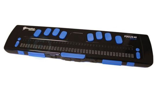 Портативный тактильный дисплей Брайля Focus 40 Blue